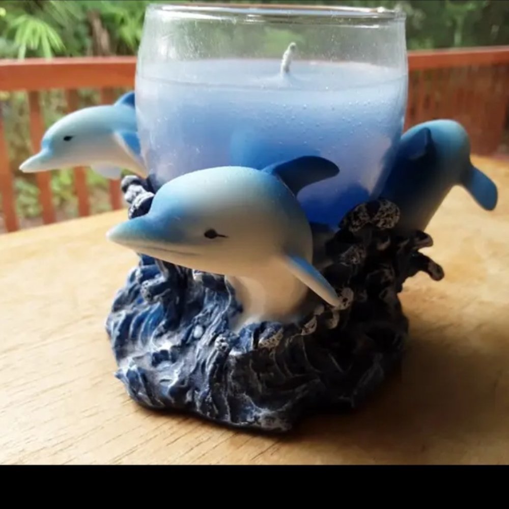 1 Dolphin Candle holder